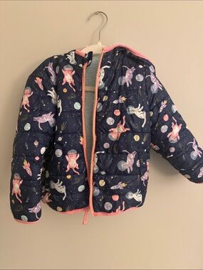 Cat & Jack Space Kitties Toddler Winter Coat